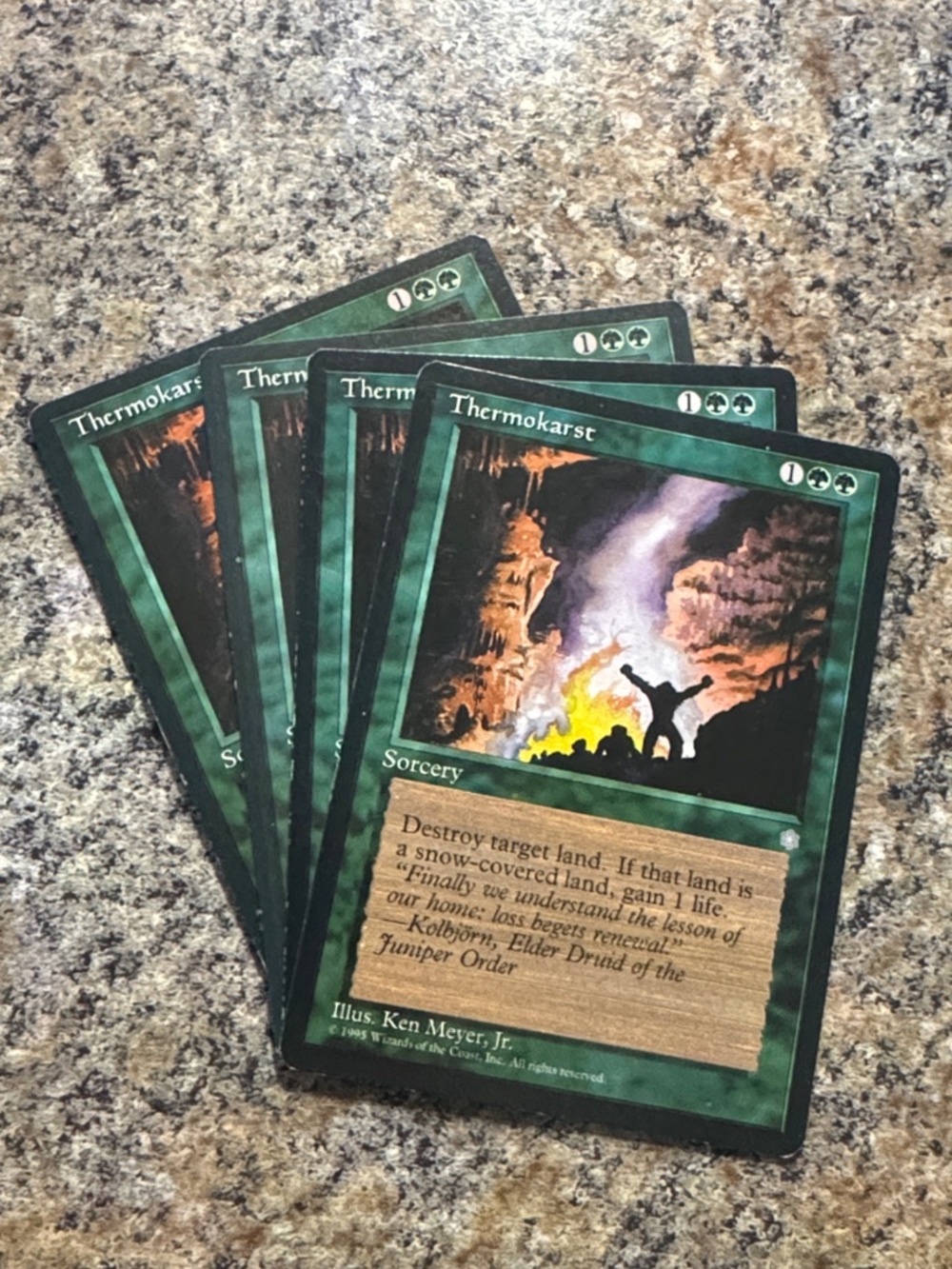 MTG Magic the Gathering Thermokarst x4